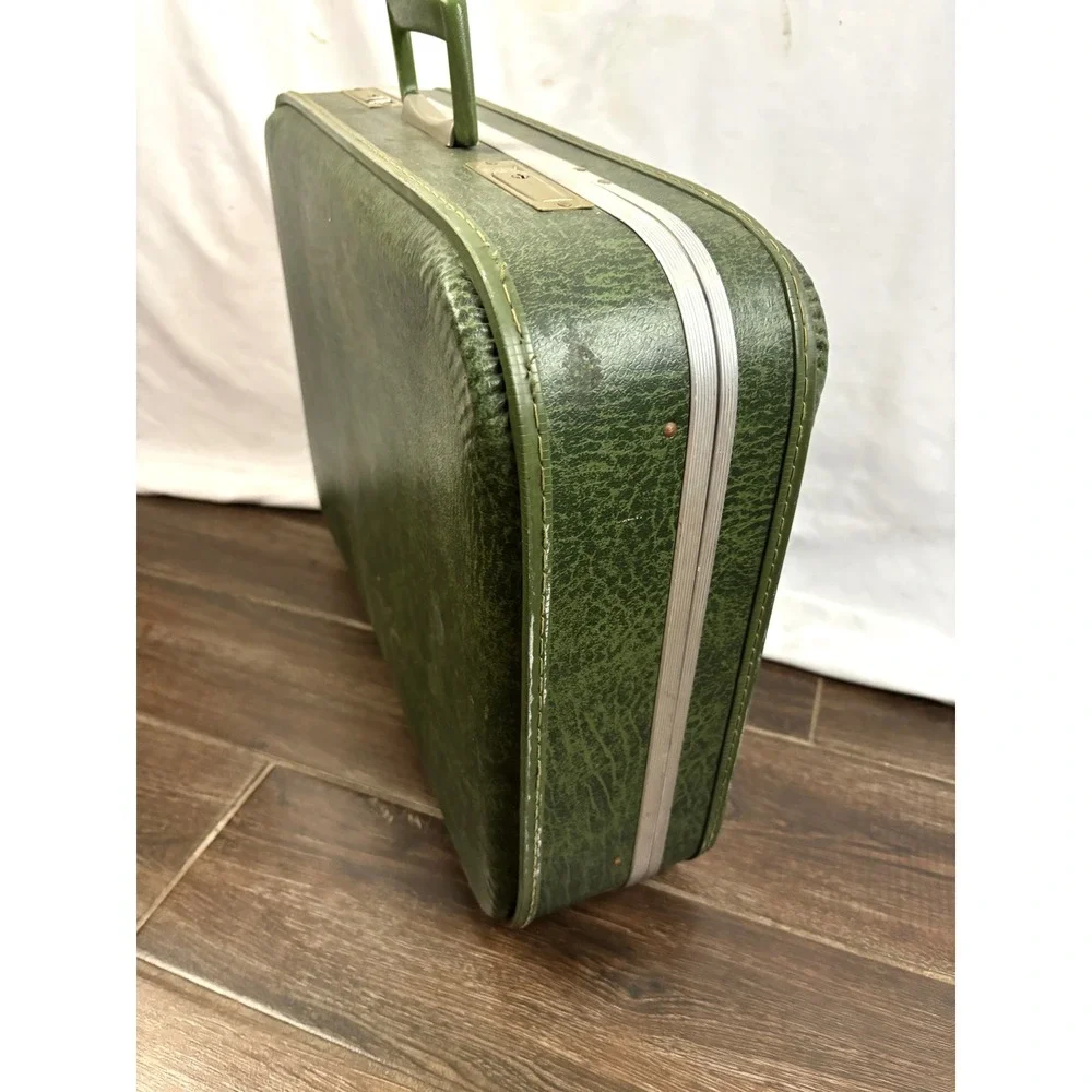 Vintage Green Hard-Shell Suitcase